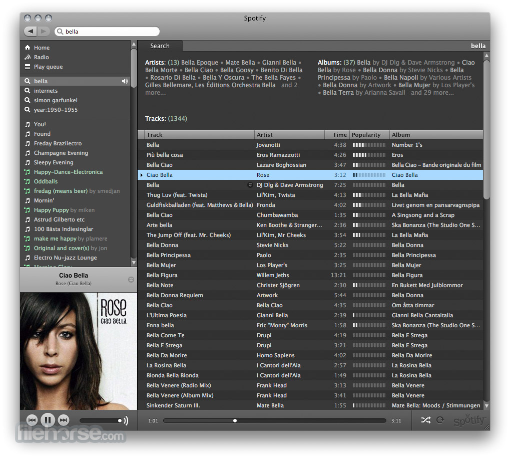 Spotify current version mac os